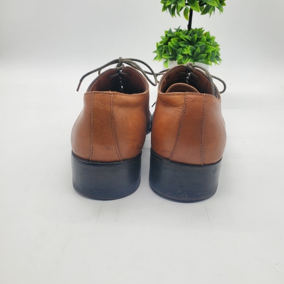 ☆☆ Saks Fifth Avenue Mens Leather Oxford Cap Toe Shoes Size 10.5 main image 5